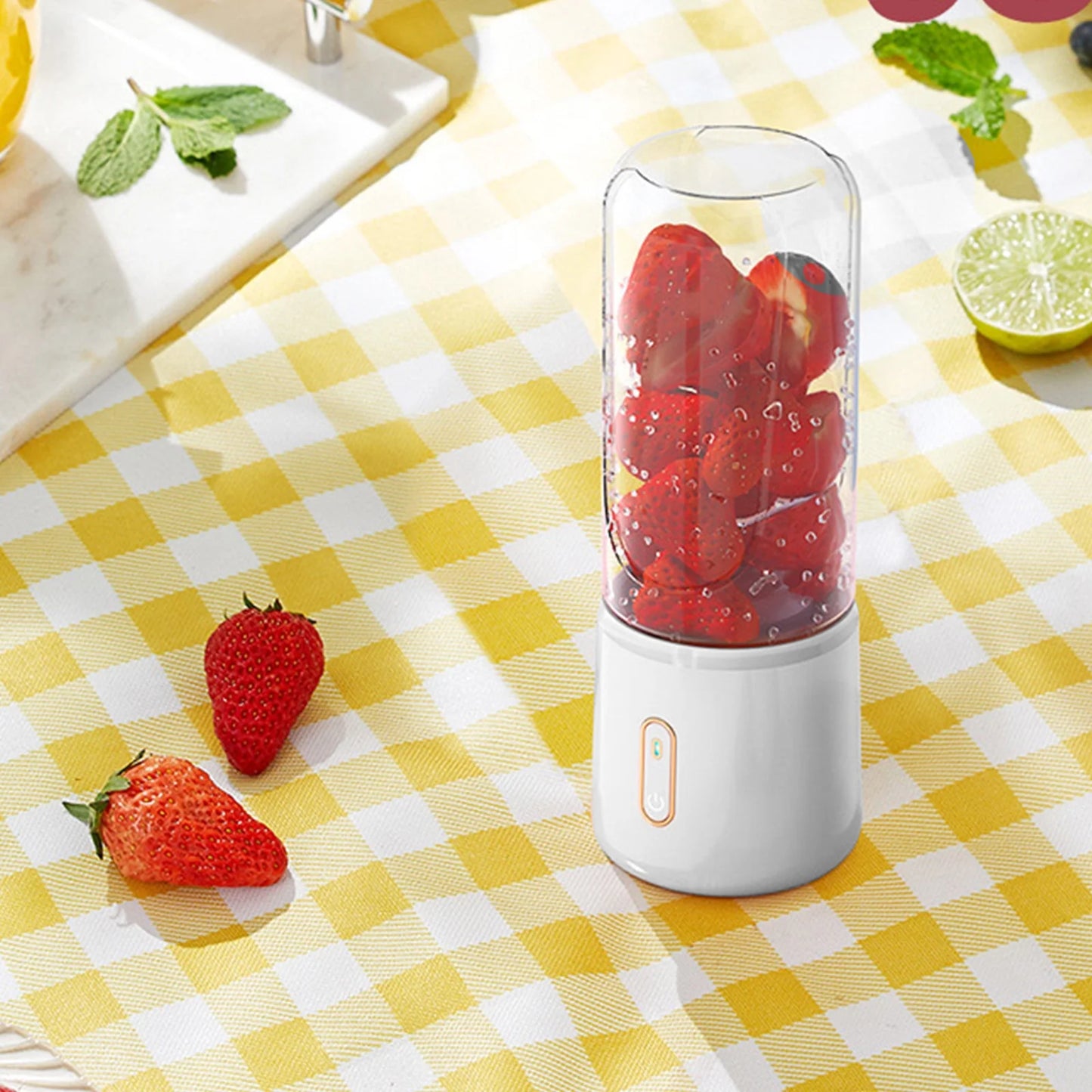 Home Essentials Kitchen Small Appliances Portable Blenders , Blenders for Shakes And, Fruit Juicer USB Rechargeable with 6 Blades, Handheld Blenders for Sports Travel and Outdoors Clearance
