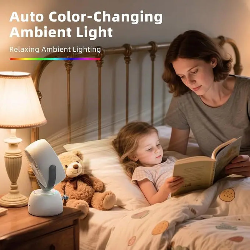 Smart AI Face Tracking Fan - 200 Speeds Auto following Portable Desk Fan