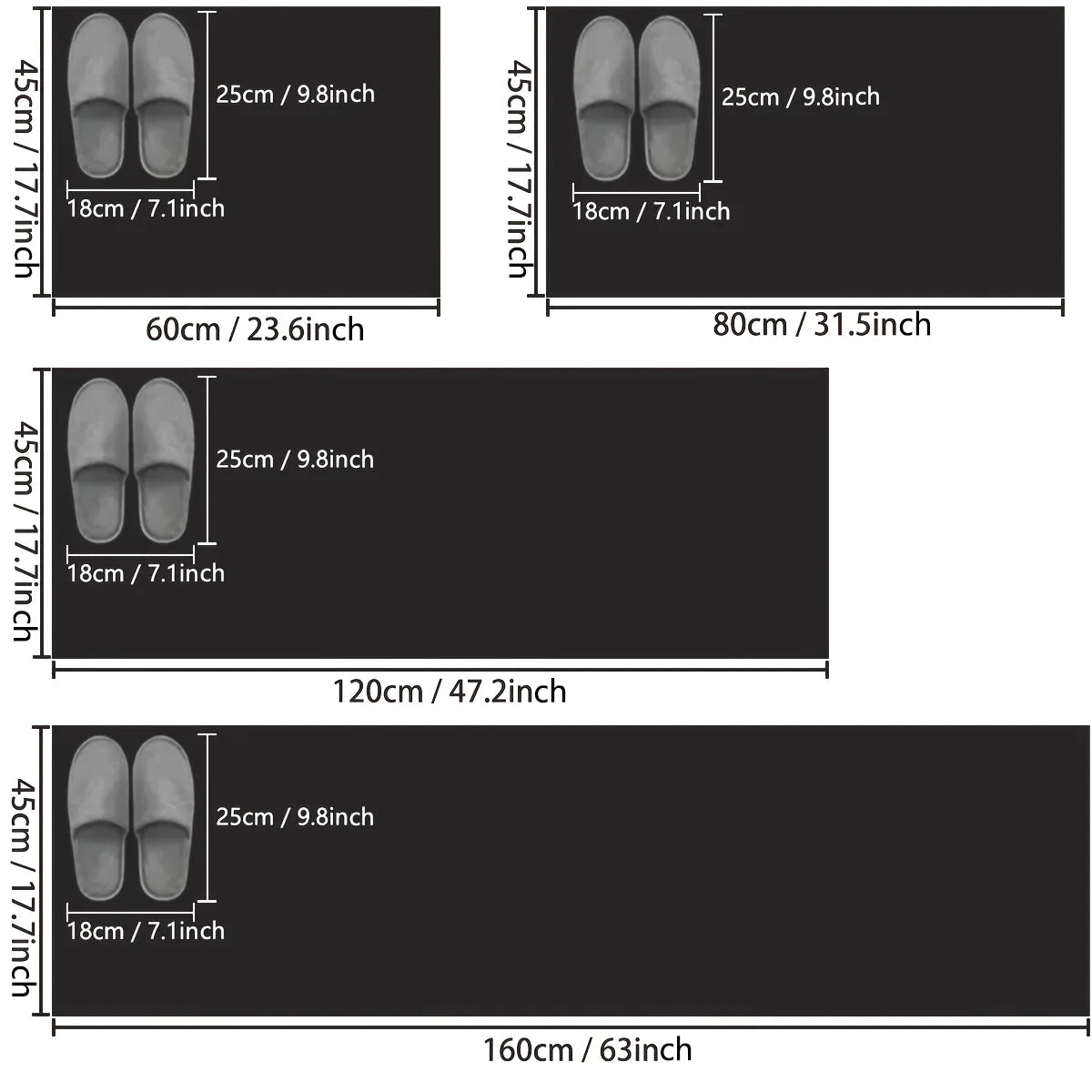 Long Imitation Woven Kitchen Floor Mats Diatom Mud Printed Non-Slip Mats Bathroom Absorbent Mats Door Mats Restaurant Mats