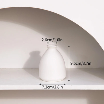 White Ceramic Vases Nordic Decorative Vasen Ornaments Home Living Room Decor Flower Arrangements Sketching Props Desktop Decor