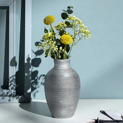 Fold — Nordic Origami Ceramic Vase, Minimalist