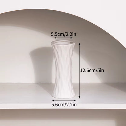 White Ceramic Vases Nordic Decorative Vasen Ornaments Home Living Room Decor Flower Arrangements Sketching Props Desktop Decor