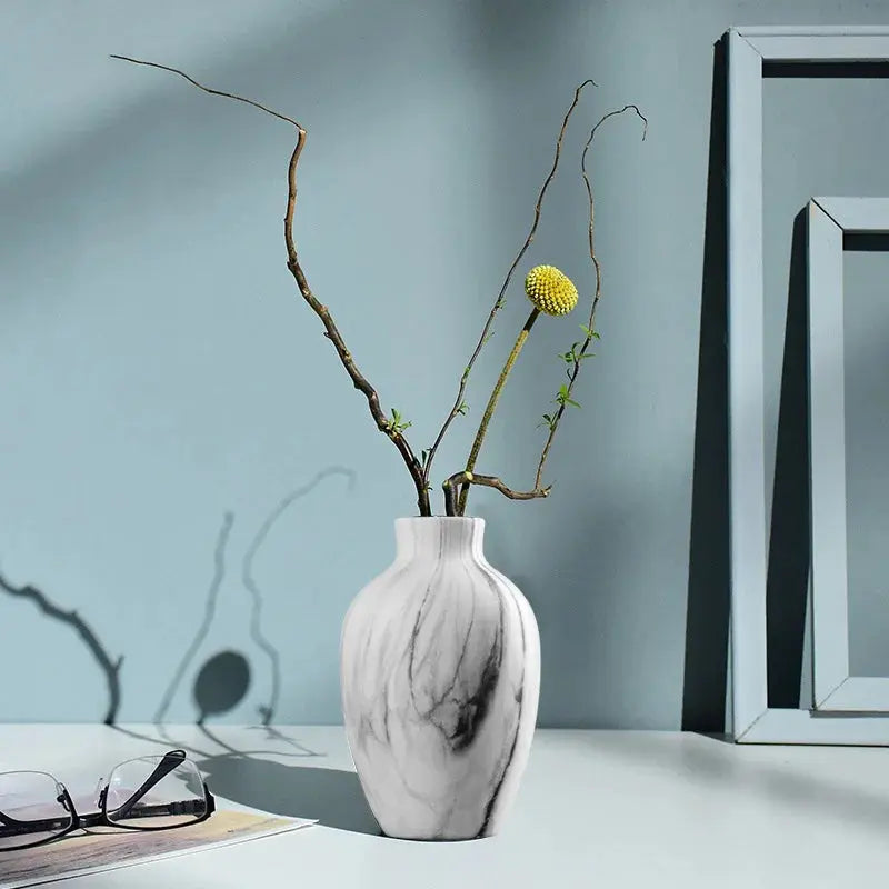 Fold — Nordic Origami Ceramic Vase, Minimalist