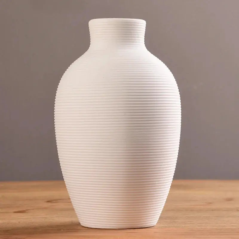 Fold — Nordic Origami Ceramic Vase, Minimalist