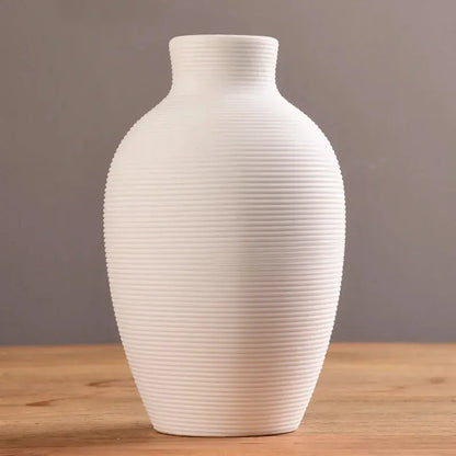 Fold — Nordic Origami Ceramic Vase, Minimalist