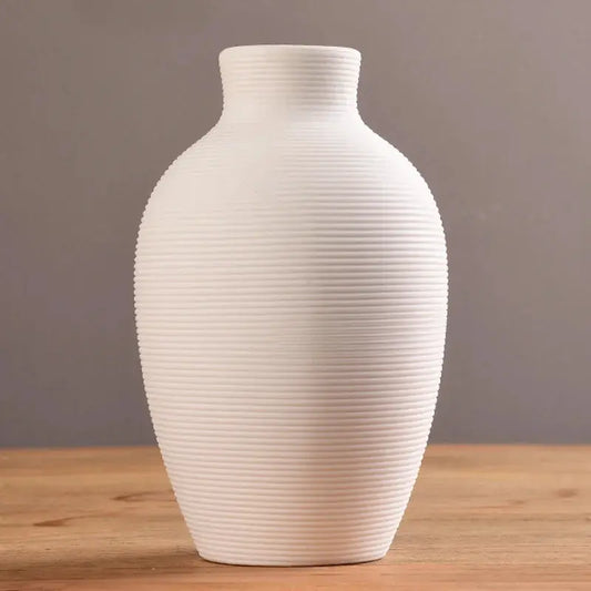 Fold — Nordic Origami Ceramic Vase, Minimalist